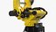 Robotic Arm Yellow on Rails 3D model