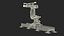 Robotic Arm Yellow on Rails 3D model