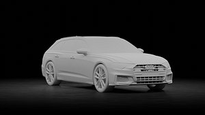 3D Audi S6 Avant 2020 model
