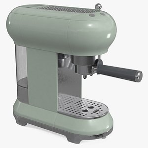 Retro Style Espresso Manual Coffee Machine Light Green