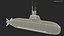 Diesel Electric Submarine HDW Class 212A Half Wet