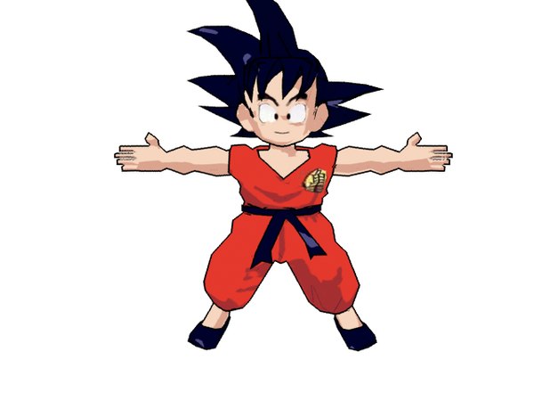 Desenho animado de Chibi Goku Dragon Ball Z - Angola