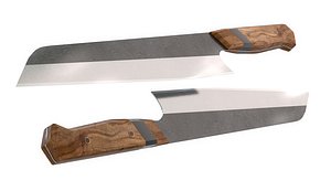 3D model japanese gyuto chef knife