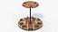 Round Multi Guitar Stand 3D model