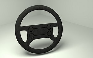 steering wheel vehicle 3D model