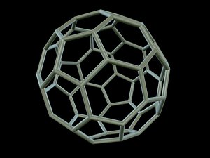 3d model 0006 8-grid truncated icosahedron