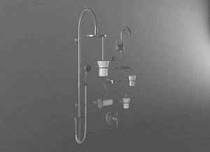 shower faucet accessories 3d max