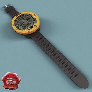 dive computer suunto zoop 3d model