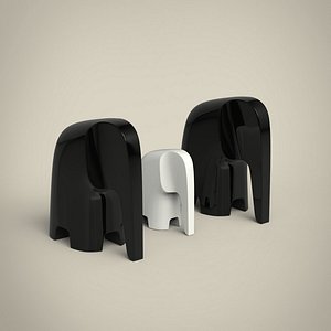 Elephant statue 3D model