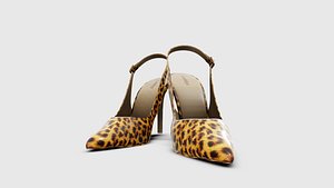 Stessysling High Heels Tiger Print Women 3D model