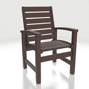 polywood dining chair 1910-te 3D model