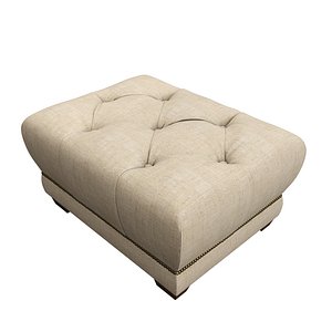 Restoration Hardware / Savoy Upholstered Ottoman