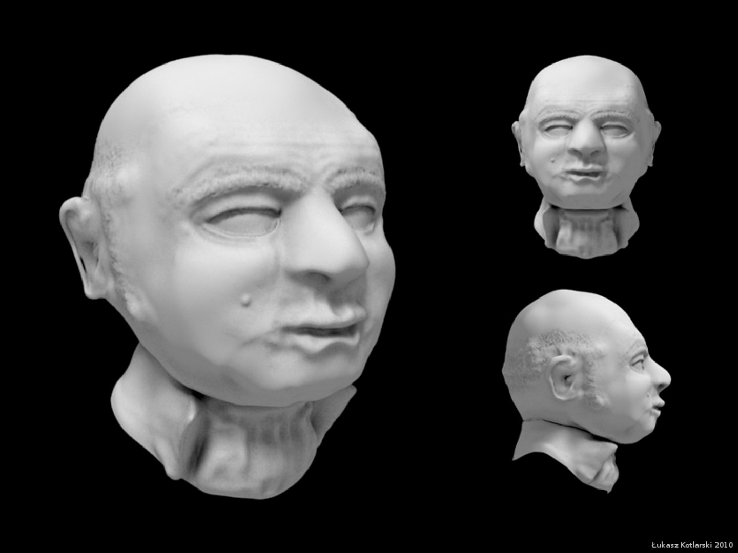 bust man 3d model