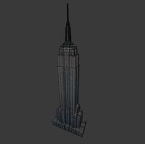 building empire state 3d obj