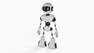 Robot rigged 3D model