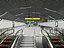 3D-Modell einer modernen U-Bahn-Stationshalle
