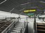 3D-Modell einer modernen U-Bahn-Stationshalle