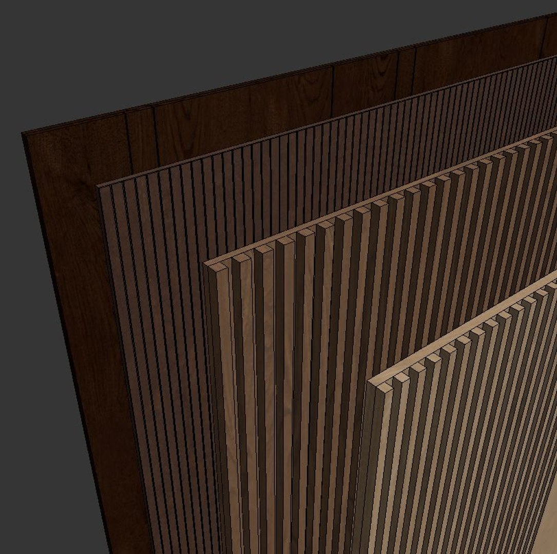 Wood Wall Panels 3D Model TurboSquid 1532209