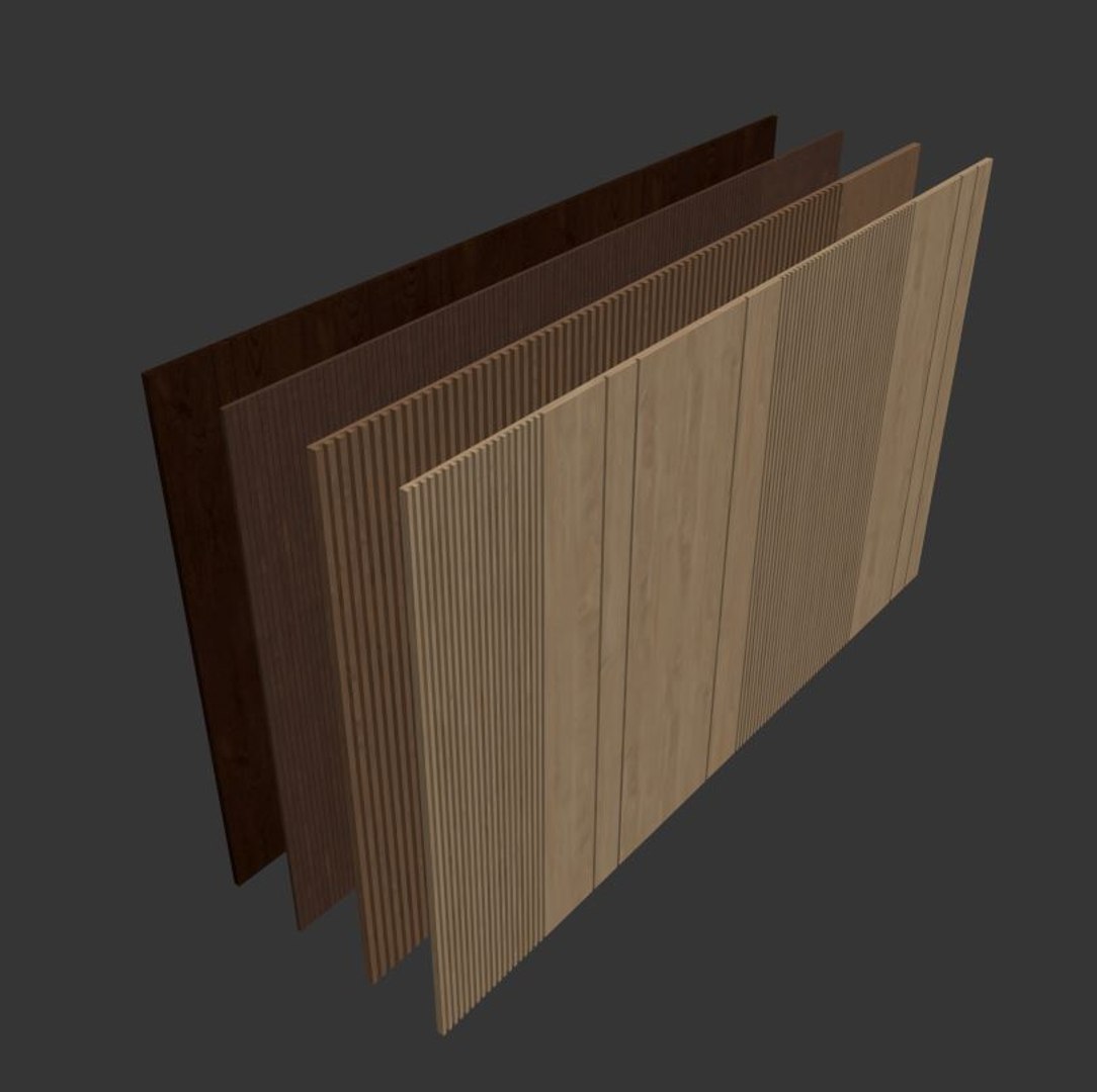 Wood Wall Panels 3D Model TurboSquid 1532209