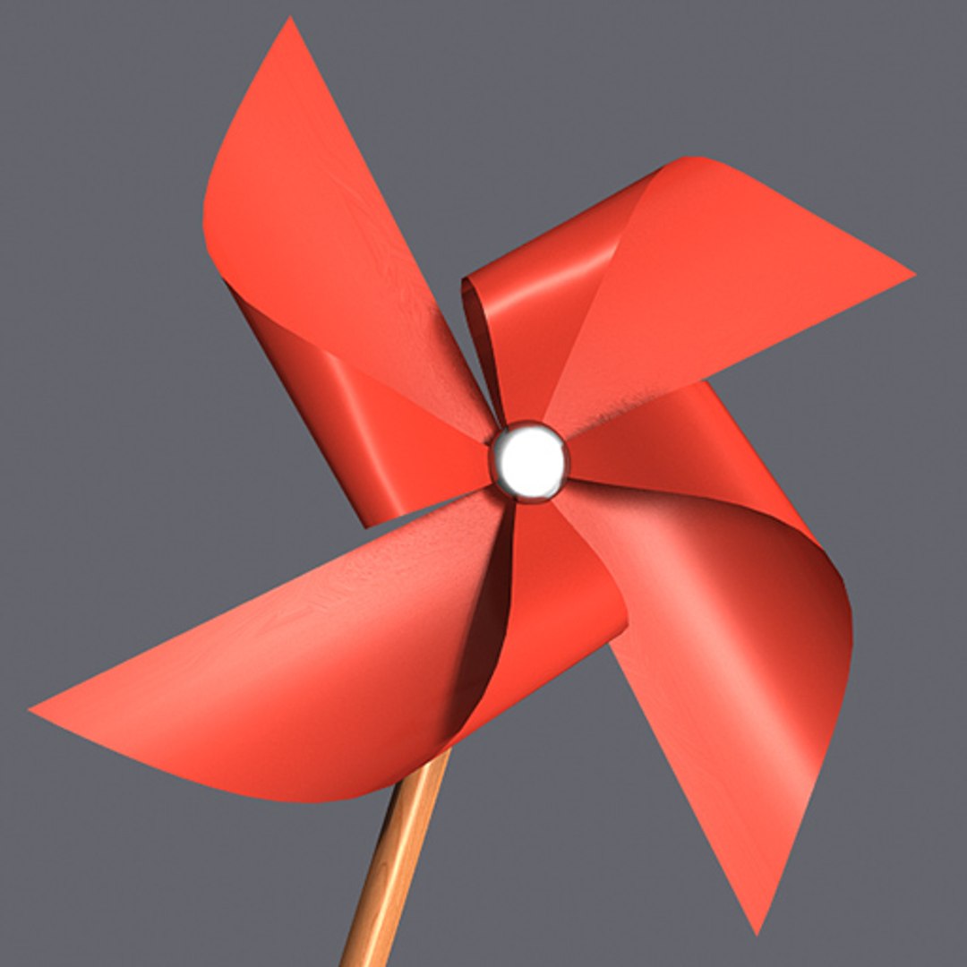 Max Paper Windmill Pin