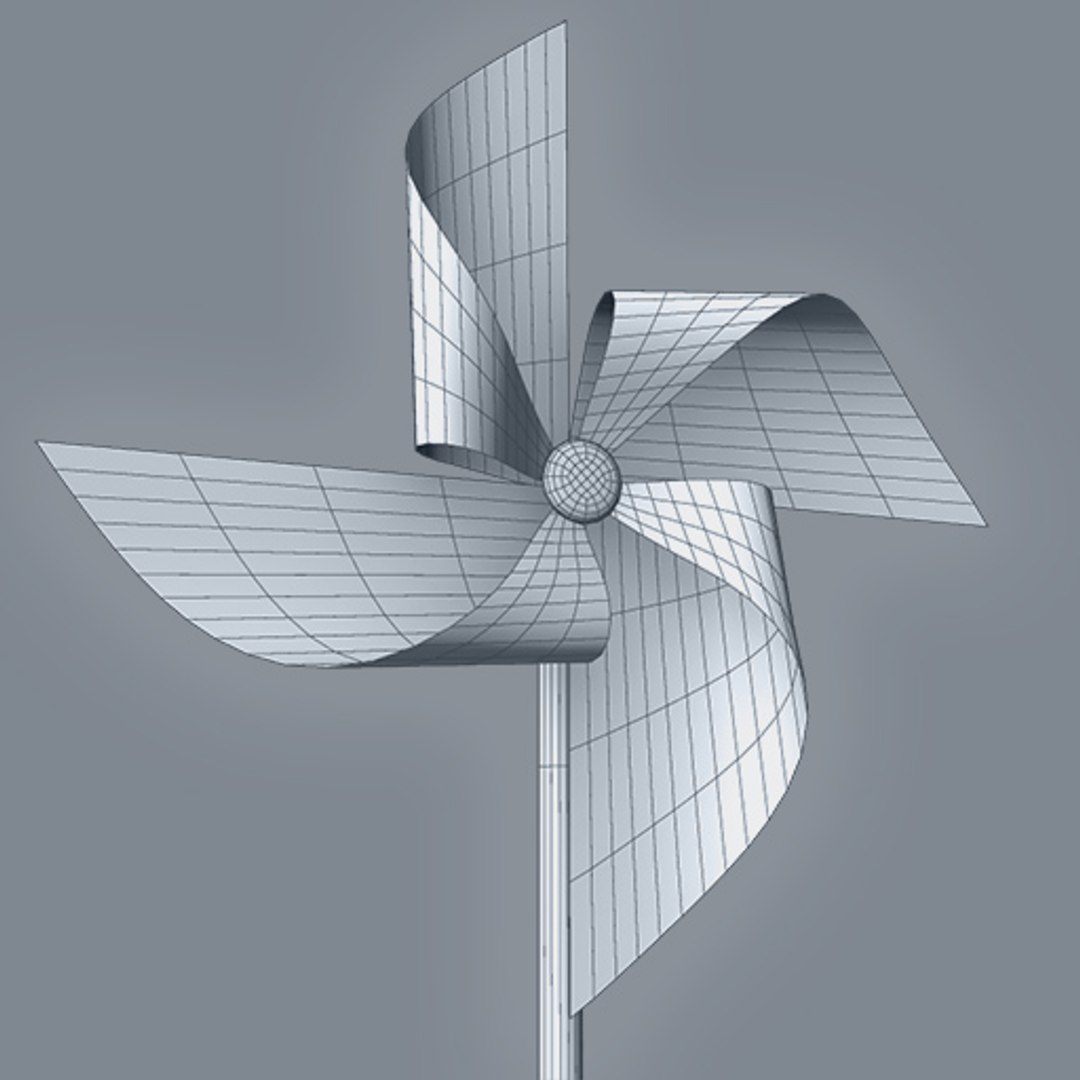 Max Paper Windmill Pin