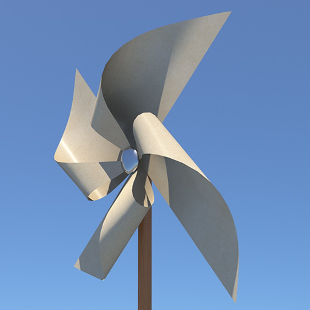 Max Paper Windmill Pin