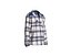 Mens shirt with check and solid fabric