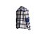 Mens shirt with check and solid fabric