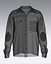 Mens shirt with check and solid fabric