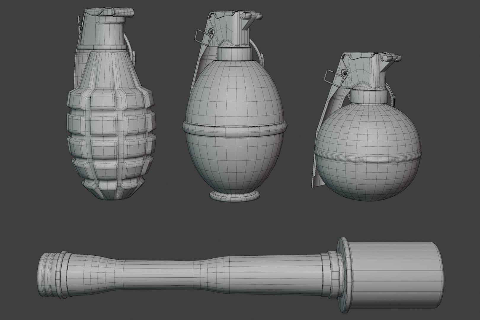Frag grenades 3D model - TurboSquid 1700410