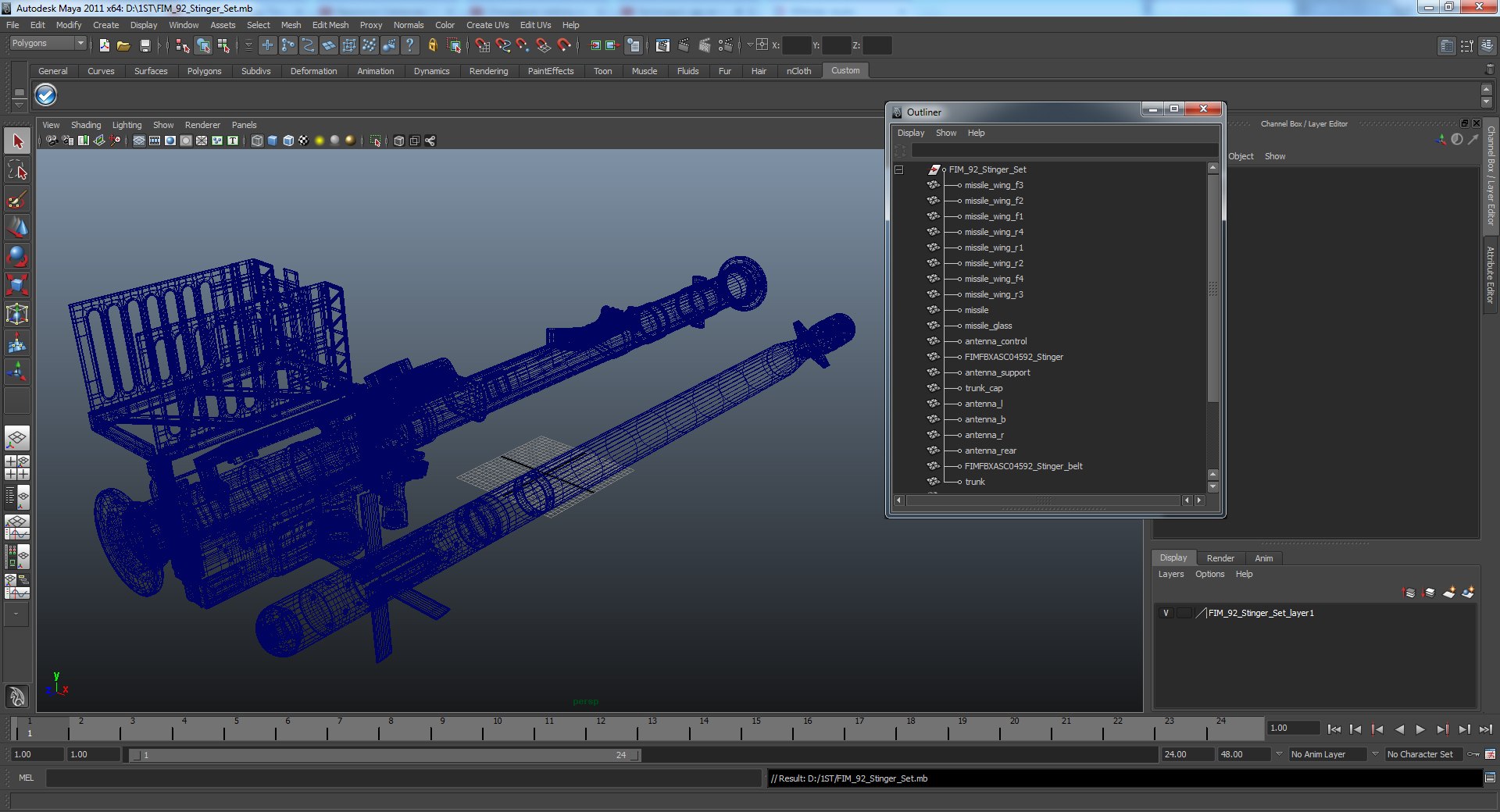 FIM-92 Stinger Set 3D model preview