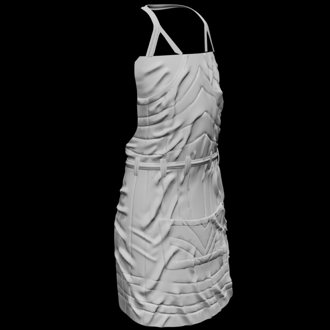 Apron 3D Model - TurboSquid 1842659