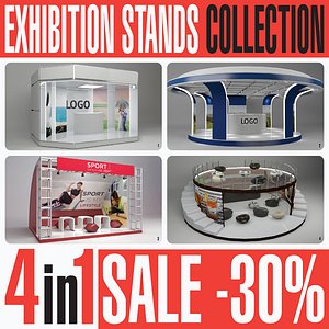 exhibition expo stands 3D model