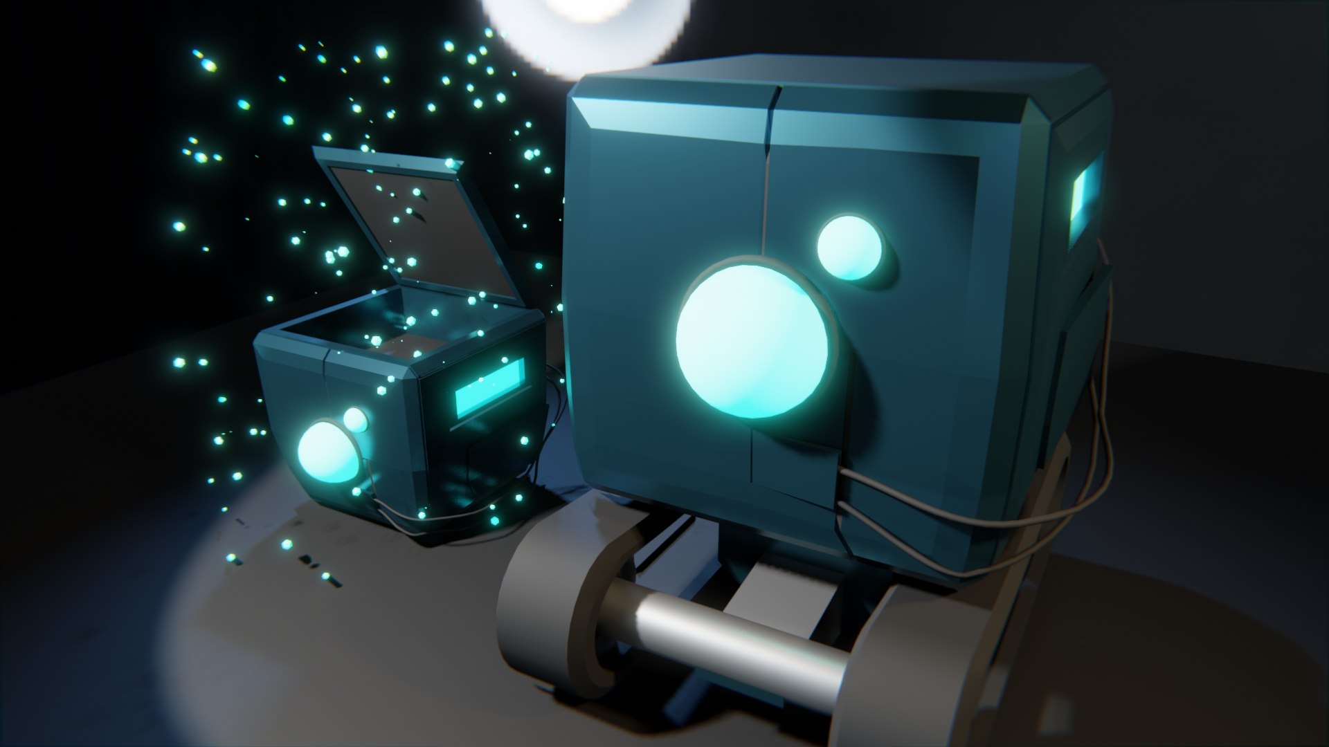 3D Model Tech Loot Box And Cart - TurboSquid 2000736