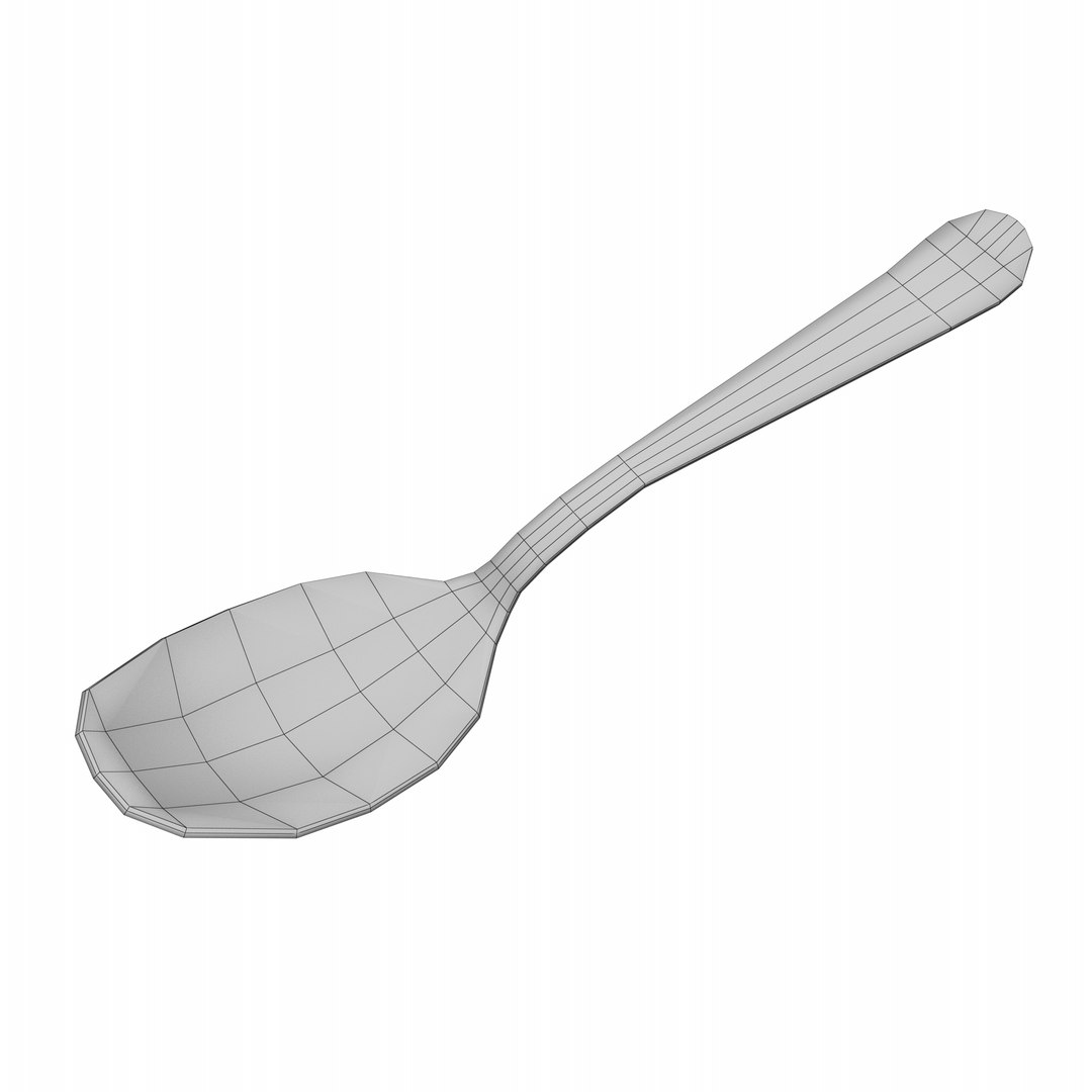 3D Spoon Metal - TurboSquid 1359905