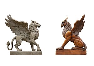 Griffin sculpture Pack 2