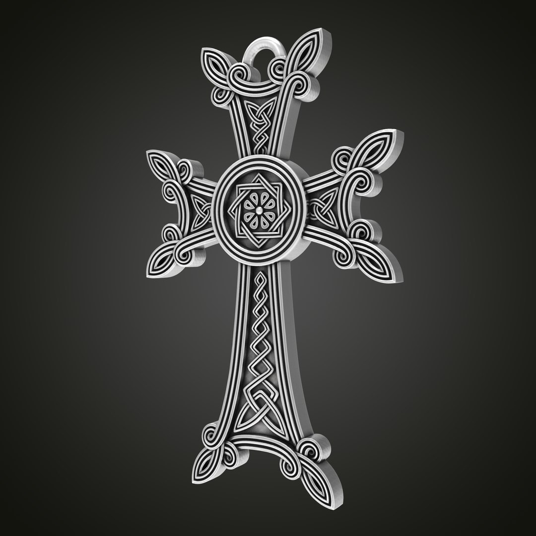 3D Model Armenian Cross Double-sided - TurboSquid 1882784