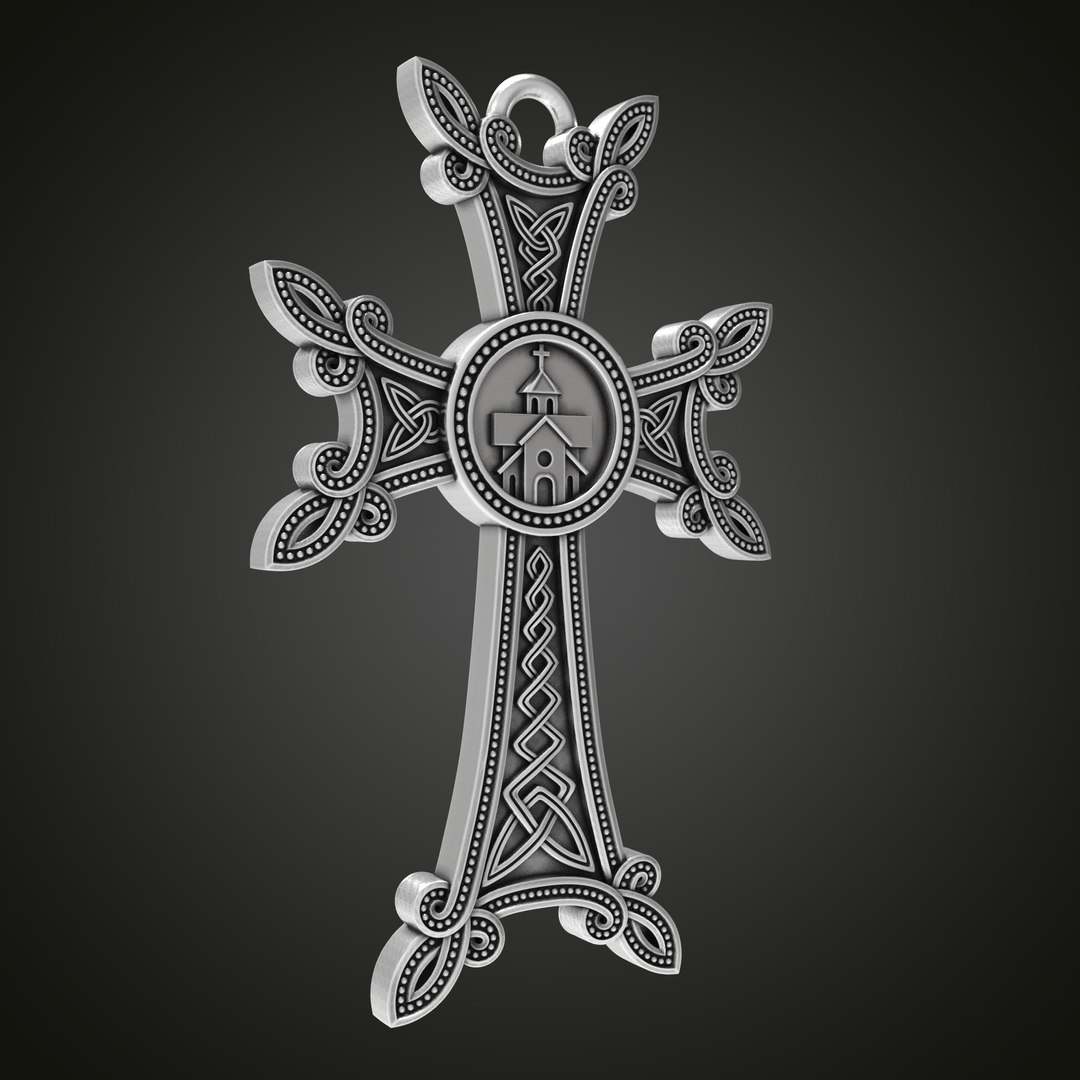 3D Model Armenian Cross Double-sided - TurboSquid 1882784