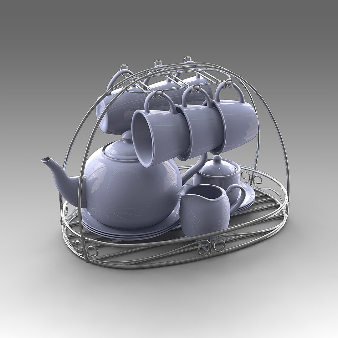 Tea Set 3d X