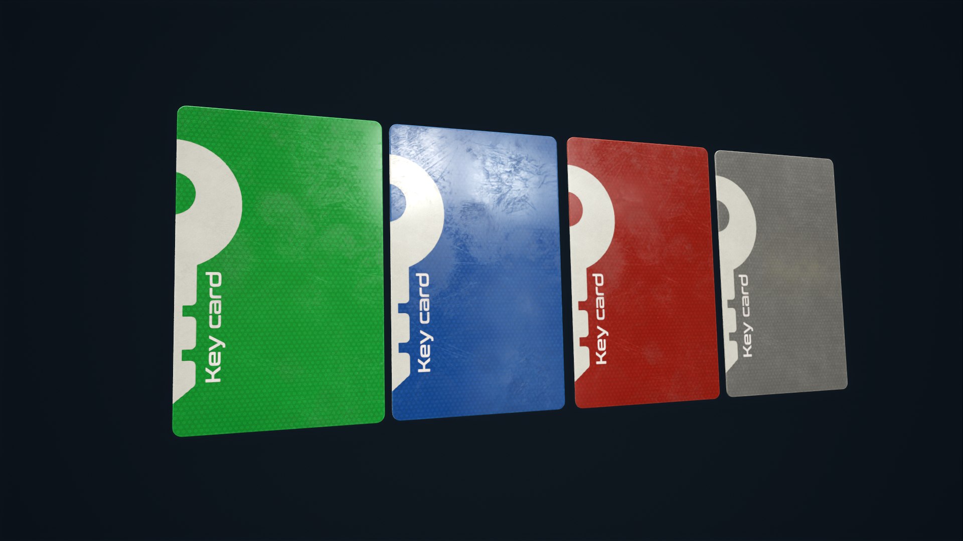 3D Code Lock And Key Card Model TurboSquid 2039265