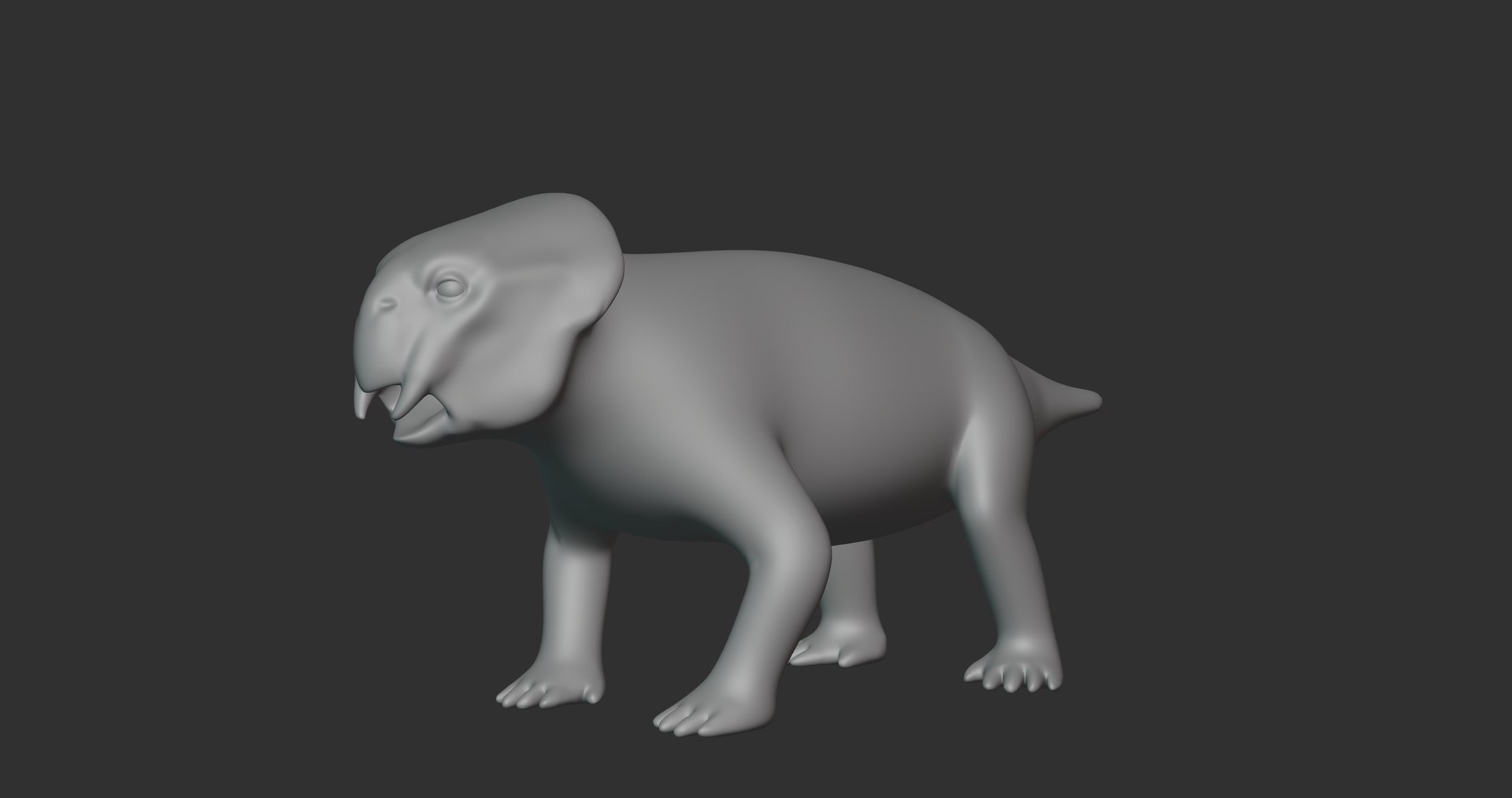 modèle 3D de Lystrosaurus Basemesh Low Poly - TurboSquid 2107908