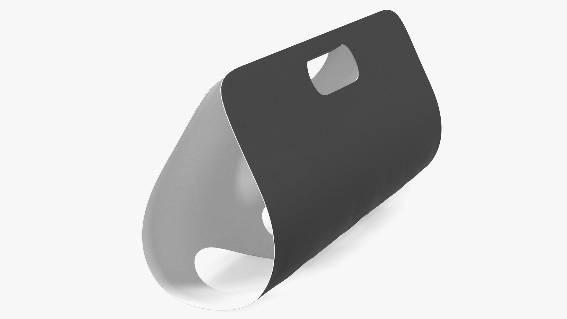 Holder for Three Beverage Plastic Cups Black 3D model preview