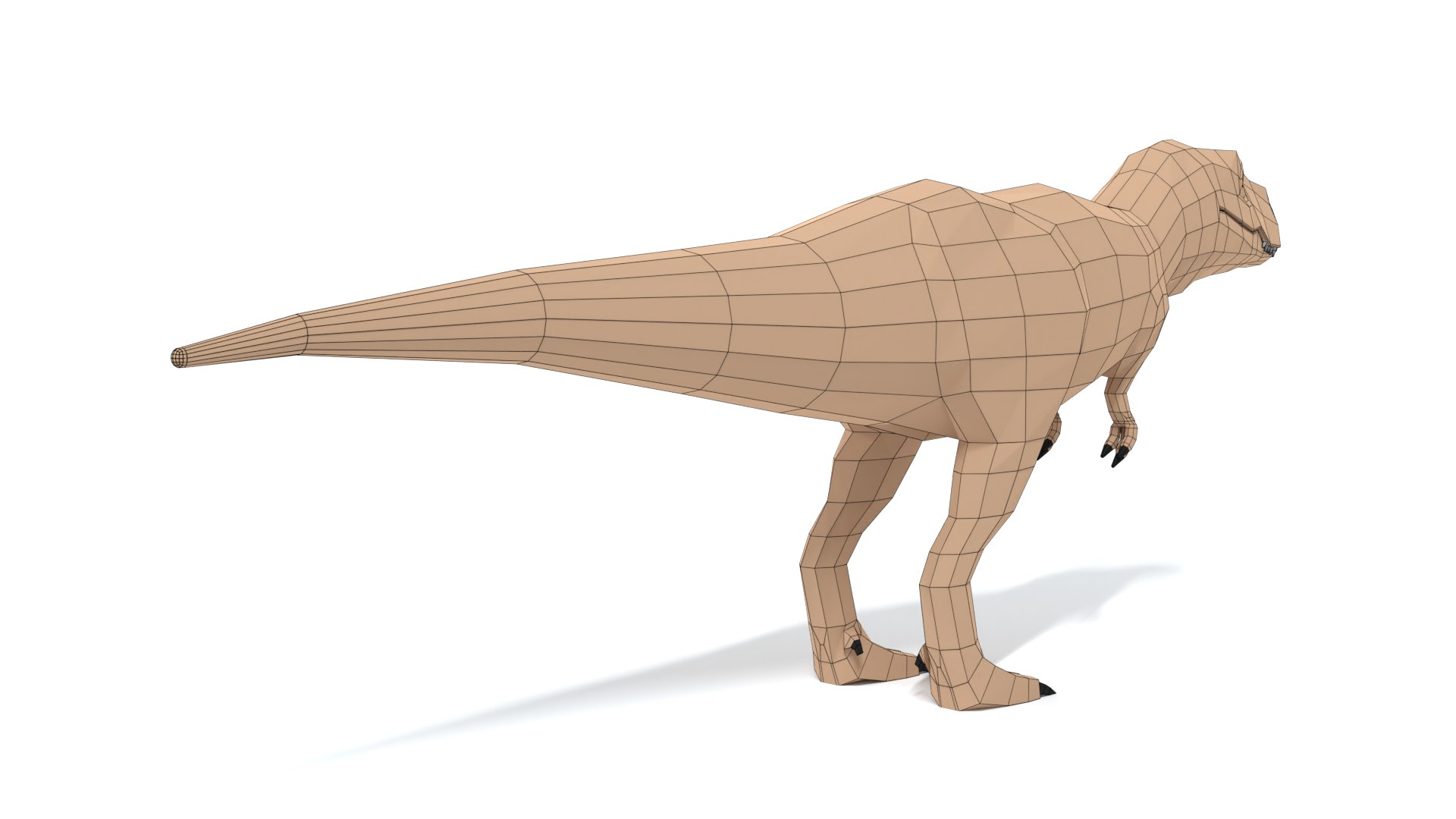 3D Model Low Poly Cartoon Tyrannosaurus T-Rex Dinosaur - TurboSquid 1798147