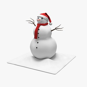 3D snowman snow man