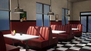Diner Interior 3D