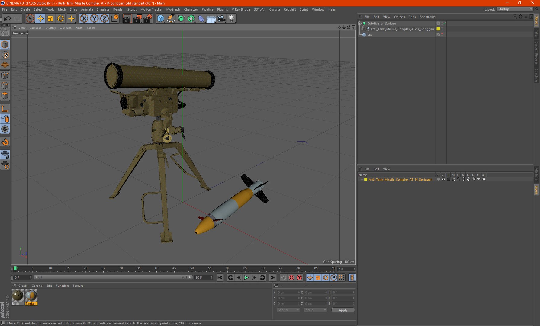 Anti Tank Missile Complex AT-14 Spriggan 3D model https://p.turbosquid.com/ts-thumb/es/SjJIUx/7R/antitankmissilecomplexat14sprigganvray3dmodel027/jpg/1668320674/1920x1080/fit_q87/de0079bda3c26f30fb92ae738046519af95d7096/antitankmissilecomplexat14sprigganvray3dmodel027.jpg