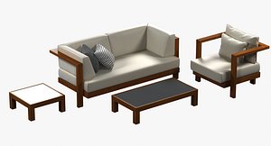 Tribu pure sofa and chair