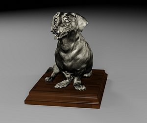 3D model dachshund