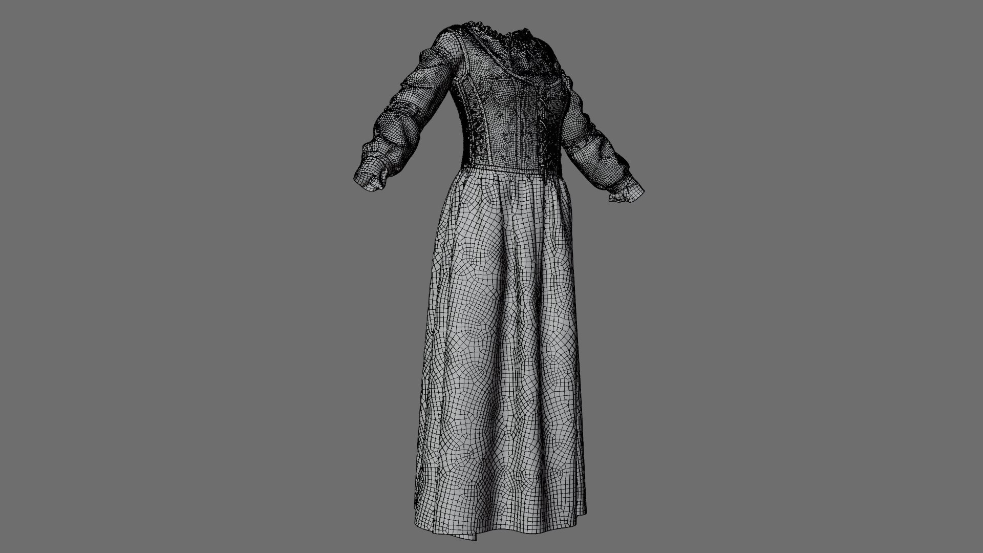 Medieval Dress 3D Model - TurboSquid 1979443