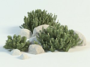 mountine pines 3D model